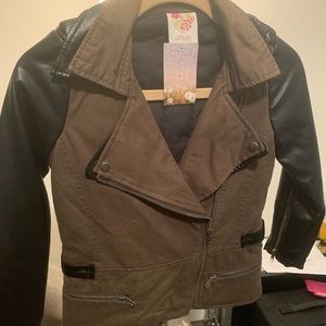 Kiddo by Katie - Army Green / Leather Jack